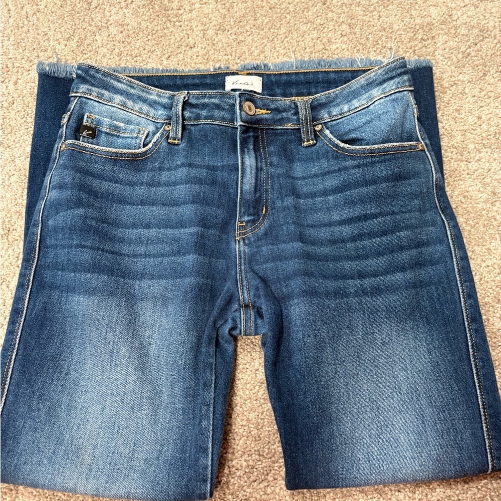 KanCan Wide Leg Cropped Jeans - Picture 3 of 5